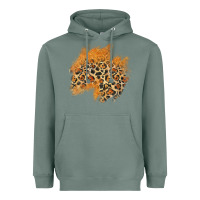 Sage leopard glitter patch Heavyweight Hoodie - AdoDesignShop