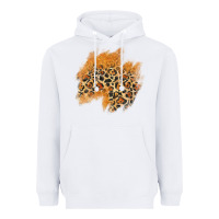 White leopard glitter patch Heavyweight Hoodie - AdoDesignShop