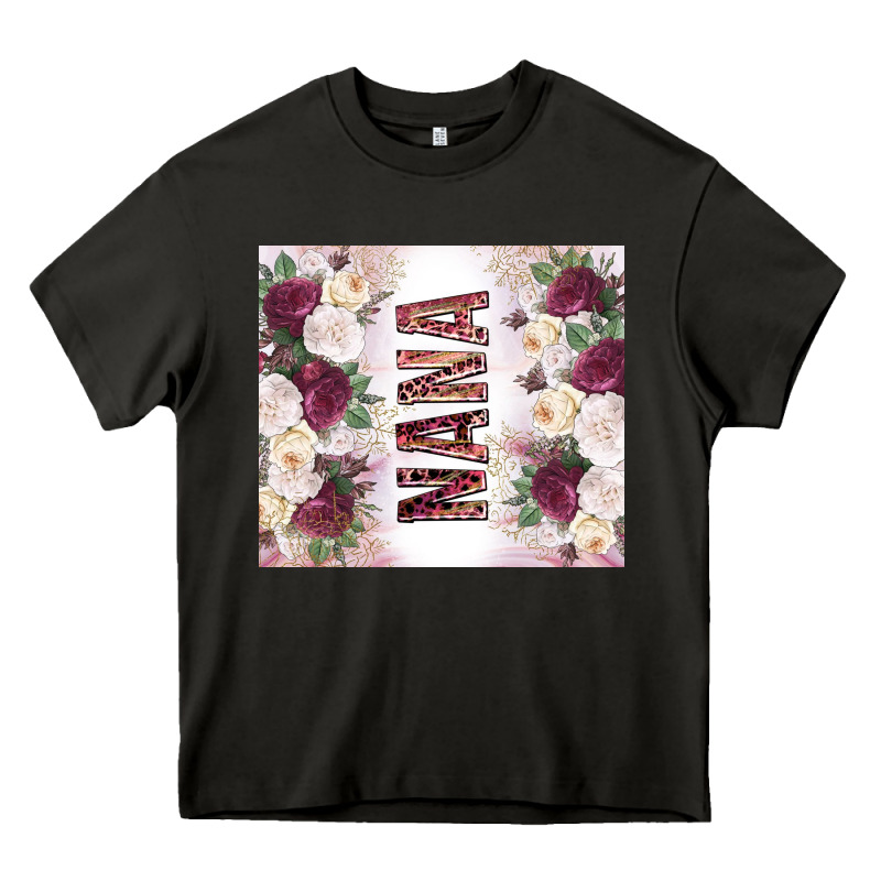 Mother's Day Nana Flowers Tumbler Tbs Heavy Core Tee by TumblerDesignByShophia | Teevron