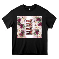 Black mother's day nana flowers tumbler tbs Heavy Core Tee - TumblerDesignByShophia