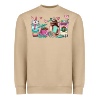 Mushroom nurse  coffee cup Heavyweight Sweatshirt - AdoDesignShop