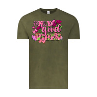 Vintage Olive Valentine's Day only good vibes Vintage Tee - FaDigitalArtStudio