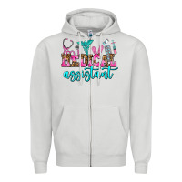 Dove Grey medical assistant Zipper Hoodie - AdoDesignShop