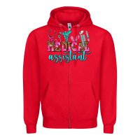 Red medical assistant Zipper Hoodie - AdoDesignShop