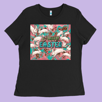 Easter Bunny  Tumbler Easter Day Ladies Tee Designed By Howdyjamesfarm