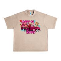 French Oak Loads of love Valentine's day truck Urban Heavy Tee - FaDigitalArtStudio