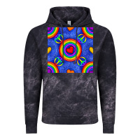 Cloud Black Pride lgbtq hearts and peace symbol seamless patte Vintage Hoodie - BundleAndBundleShop