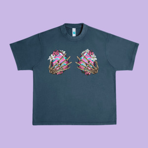 Easter Hands Skeleton Urban Heavy Tee Designed By Jasminsmagicworld
