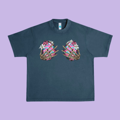 Easter Hands Skeleton Urban Heavy Tee Designed By Jasminsmagicworld