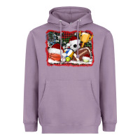 Lavender christmas sports background Heavyweight Hoodie - AdoDesignShop