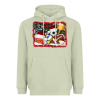 Matcha christmas sports background Heavyweight Hoodie - AdoDesignShop