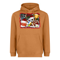 Meerkat christmas sports background Heavyweight Hoodie - AdoDesignShop