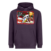 Plum christmas sports background Heavyweight Hoodie - AdoDesignShop