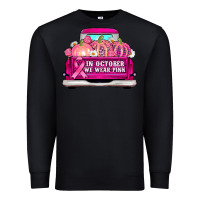 Black truck in october we wear pink Premium Sweatshirt - AdoDesignShop