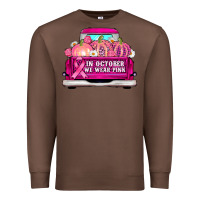 Chestnut truck in october we wear pink Premium Sweatshirt - AdoDesignShop