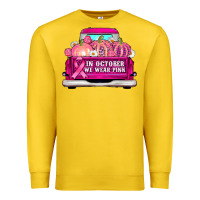 Lemon truck in october we wear pink Premium Sweatshirt - AdoDesignShop