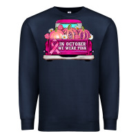 Navy truck in october we wear pink Premium Sweatshirt - AdoDesignShop