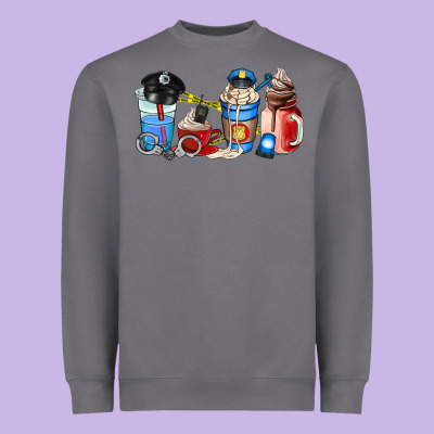 Police Coffee Cup Heavyweight Sweatshirt Designed By Adodesignshop