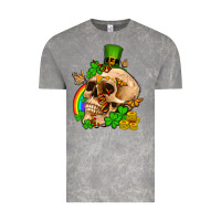 Cloud Rock St. Patrick's boho skull Vintage Tee - OliviaCreatesArt