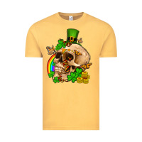 Vintage Mustard St. Patrick's boho skull Vintage Tee - OliviaCreatesArt
