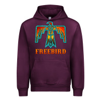 Mauve Wine thunderbird freebird Urban Hoodie - JahusDesignShop