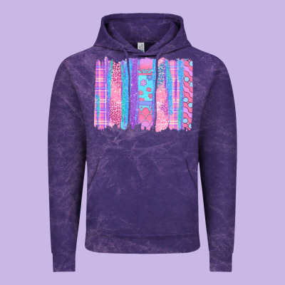 Pink Easter Brushstrokes Vintage Hoodie Designed By Bundleandbundleshop