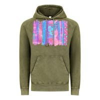 Vintage Olive Pink Easter Brushstrokes Vintage Hoodie - BundleAndBundleShop