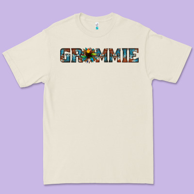 Grammie Cowhide Sunflower 1 Premium Tee Designed By Jasminsmagicworld