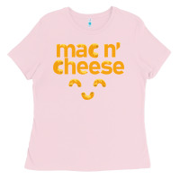 Bubblegum Pink mac n' cheese funny macaroni with cheese lover gift Ladies Tee - linhVisuals