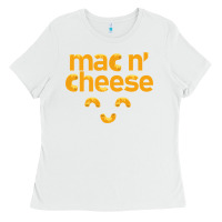 White mac n' cheese funny macaroni with cheese lover gift Ladies Tee - linhVisuals