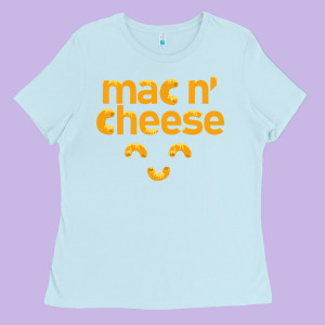 Mac N' Cheese Funny Macaroni With Cheese Lover Gift Ladies Tee Designed By Linhvisuals