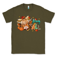 Army Green hay fall Classic Tee - CowGirlArtShop