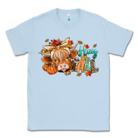 Dusty Blue hay fall Classic Tee - CowGirlArtShop