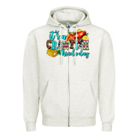 Oatmeal Heather its a crawfish kinda day Zipper Hoodie - AdoDesignShop