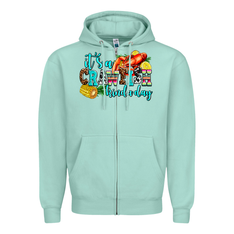 Its A Crawfish Kinda Day Zipper Hoodie by AdoDesignShop | Teevron
