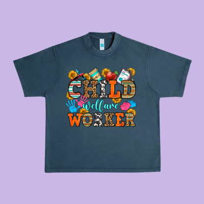 Child Welfare Worker Urban Heavy Tee Designed By Oliviacreatesart