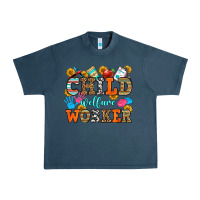 Midnight Navy child welfare worker Urban Heavy Tee - OliviaCreatesArt