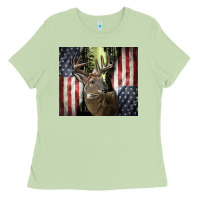 Matcha usa deer hunting woods Ladies Tee - CowGirlArtShop