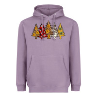 Lavender leopard christmas trees Heavyweight Hoodie - AdoDesignShop