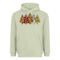 Matcha leopard christmas trees Heavyweight Hoodie - AdoDesignShop