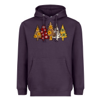 Plum leopard christmas trees Heavyweight Hoodie - AdoDesignShop