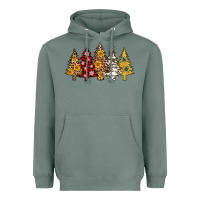 Sage leopard christmas trees Heavyweight Hoodie - AdoDesignShop