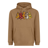 Toasted Coconut leopard christmas trees Heavyweight Hoodie - AdoDesignShop