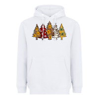 White leopard christmas trees Heavyweight Hoodie - AdoDesignShop