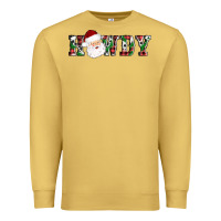 Antique Gold howdy santa Premium Sweatshirt - AdoDesignShop