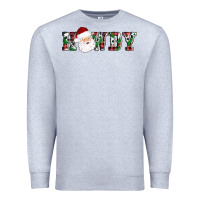 Heather Grey howdy santa Premium Sweatshirt - AdoDesignShop