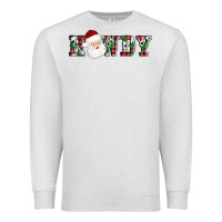 Oatmeal Heather howdy santa Premium Sweatshirt - AdoDesignShop