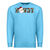 Ocean Blue howdy santa Premium Sweatshirt - AdoDesignShop