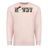 Pale Pink howdy santa Premium Sweatshirt - AdoDesignShop