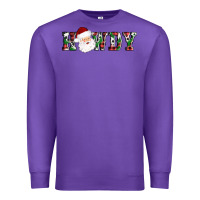 Purple howdy santa Premium Sweatshirt - AdoDesignShop
